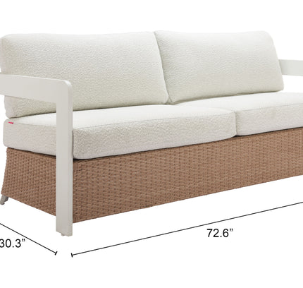 Gelo Sofa White & Brown