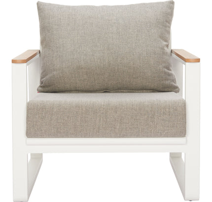 Welt Armchair Taupe & White