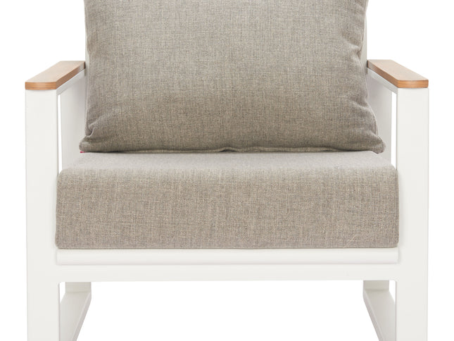 Welt Armchair Taupe & White