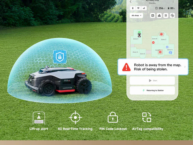 Dreame A3 AWD Pro 2500 - 0.62 Acre Robotic Mower