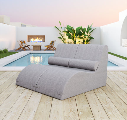 Luanda Chaise Lounge Gray