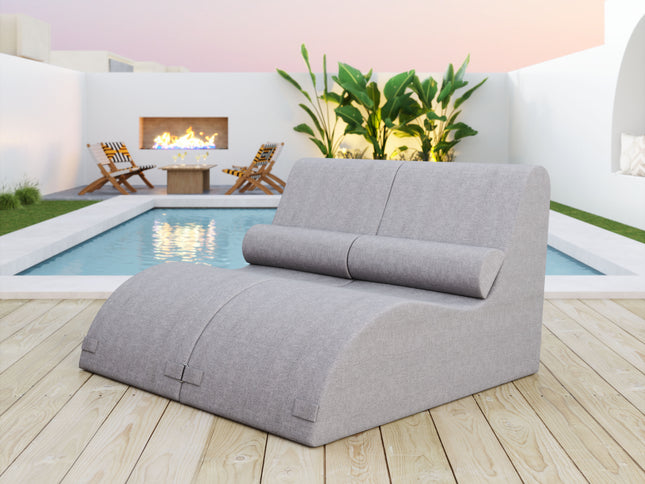 Luanda Chaise Lounge Gray