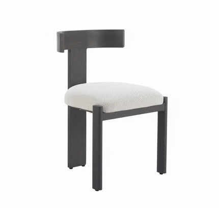 Tiana Dining Chair Black & Beige