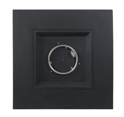 Outdoor 50,000 BTU Propane Fire Pit with Tank Holder, Dark Grey Concrete Finish