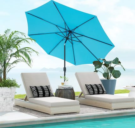 10 Ft Patio Umbrella with Tilt Adjustment and Crank