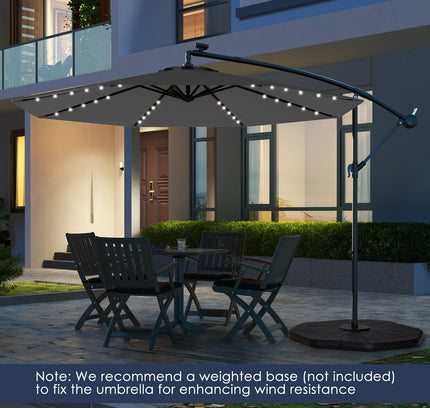 10 Ft Solar Umbrella