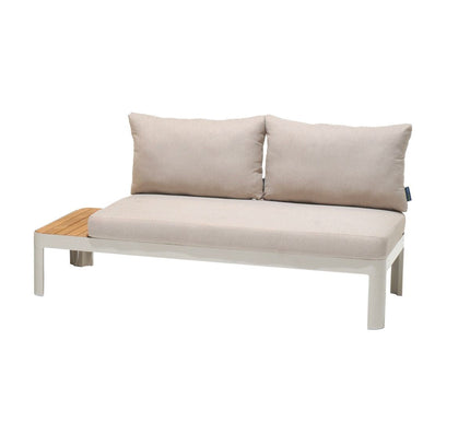 Portals Teak and Aluminum Modular Sofa 3pc Set
