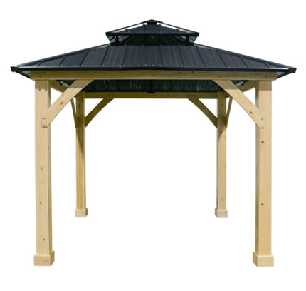 [10X10FT] Premium Outdoor Patio Hardtop Gazebo W/ Double Steel Roof