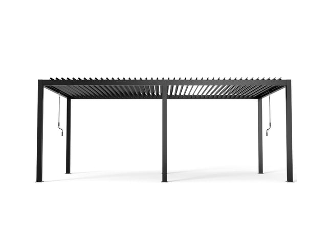 10x19FT Alora All-Weather Outdoor Pergola, Aluminum Frame & Steel Louvers