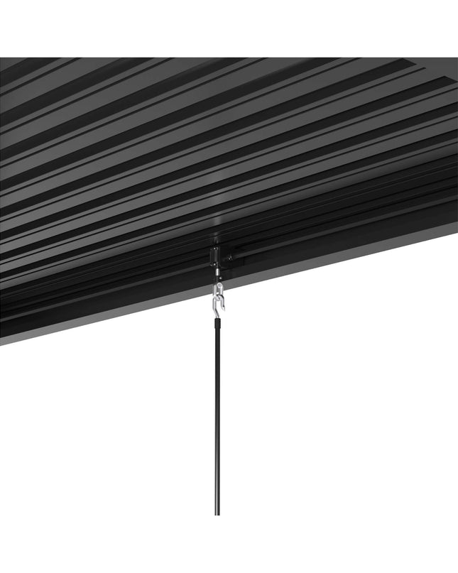 [10X19FT] Alora Modern Durable All-Weather Outdoor Pergola With Aluminum Frame And Steel Louvers