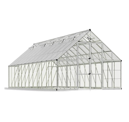 [10X24FT] Premium Heavy-Duty Polycarbonate Walk-In Greenhouse W/ Aluminum Frame & Built-In Gutter System (SAK58472)