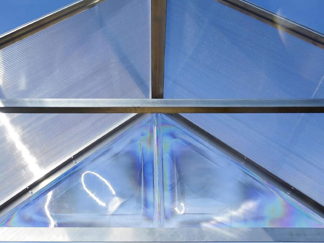 [10X24FT] Premium Heavy-Duty Polycarbonate Walk-In Greenhouse W/ Aluminum Frame & Built-In Gutter System (SAK58472)