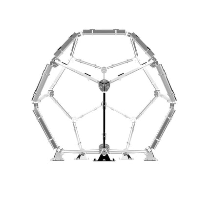 CNC Planet - 16 Ft Tall Stainless Skeleton Dodecahedron