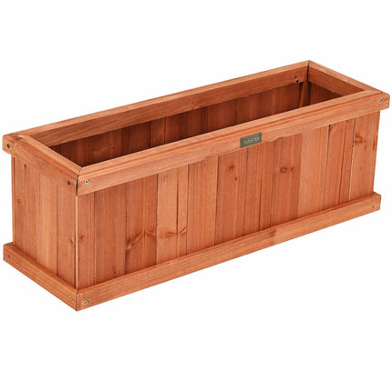 Wooden Decorative Planter Box for Garden and Window