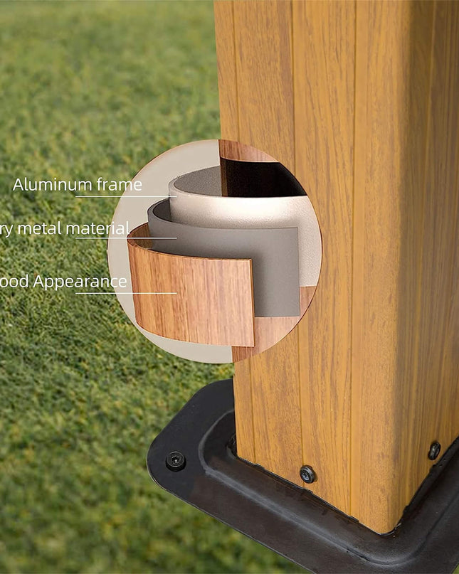 [12X14FT] Alora Hardtop All-Weather Outdoor Gazebo With Galvanized Steel Roof