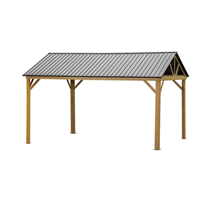 [12X14FT] Alora Hardtop All-Weather Outdoor Gazebo With Galvanized Steel Roof