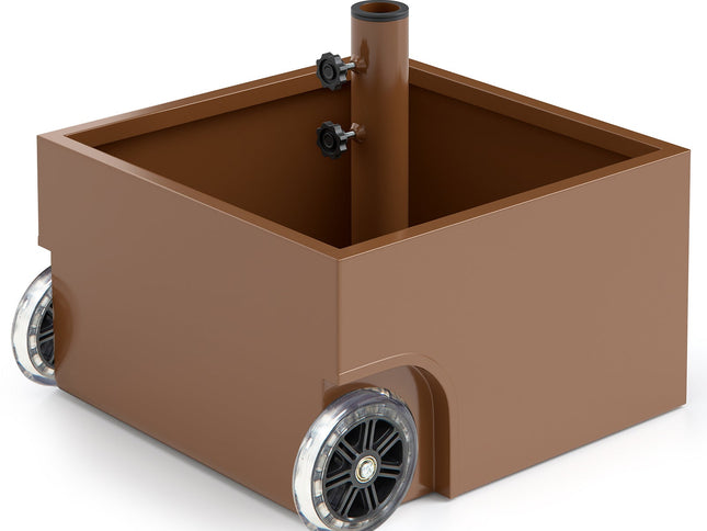 150 lb Patio Umbrella Base Stand Wheels Planter Outdoor