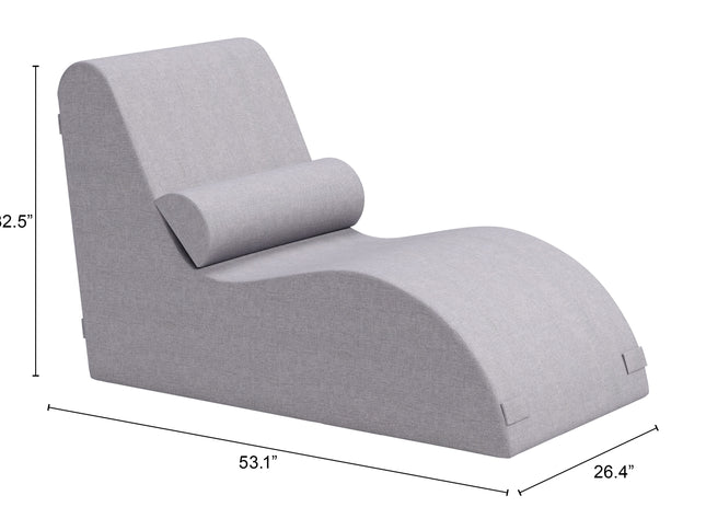 Luanda Chaise Lounge Gray