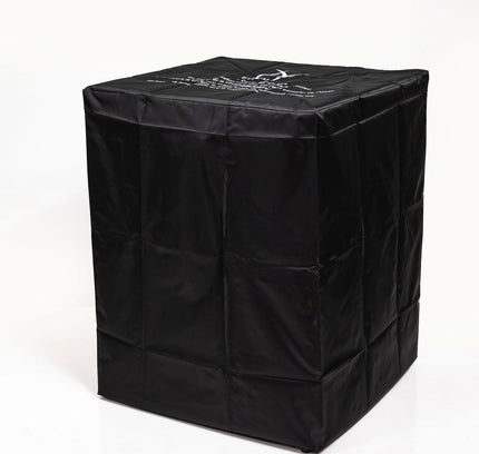 FlameHaven™ – Wicker Propane Fire Pit Column with Glass Wind Guard US