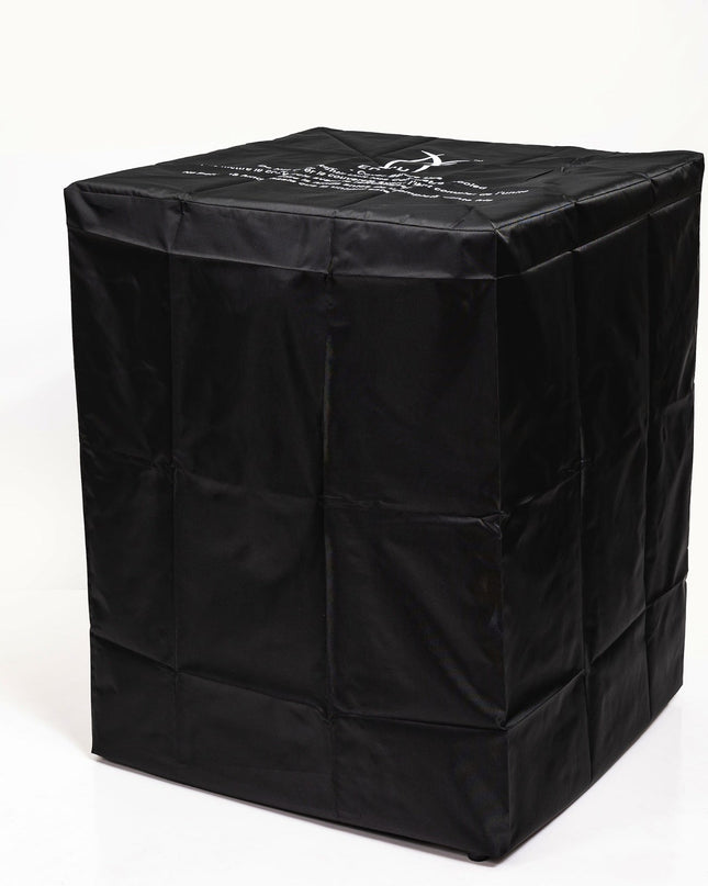 FlameHaven™ – Wicker Propane Fire Pit Column with Glass Wind Guard US