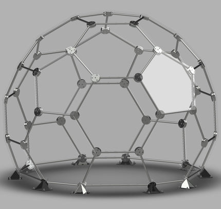 CNC Dome - 16 Ft Tall Stainless Steel 19 Foot Fullerene Enclosure