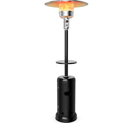 Outdoor Heater Propane Standing LP Gas Steel with Table