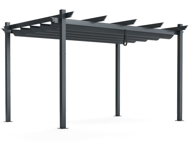 10x13 Feet Outdoor Aluminum Retractable Pergola Canopy
