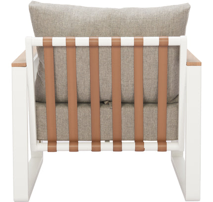 Welt Armchair Taupe & White