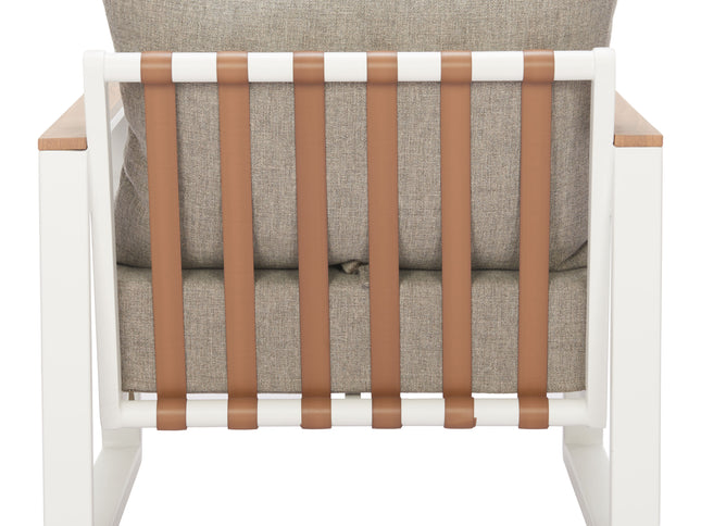 Welt Armchair Taupe & White