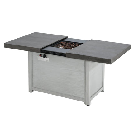 Extendable Rectangular Propane Fire Pit Table | 50,000 BTU