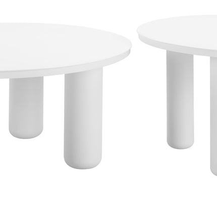 Ola Coffee Table Set (2-Piece) White