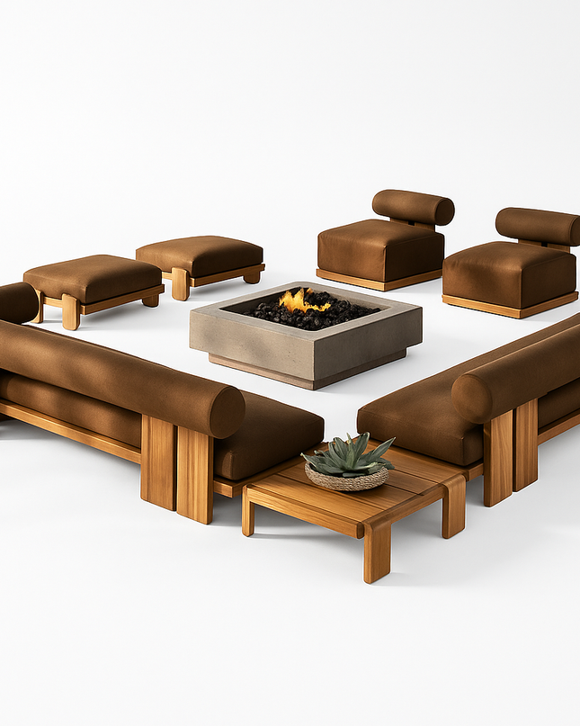TerraFirme Ember Lounge & Firepit Set