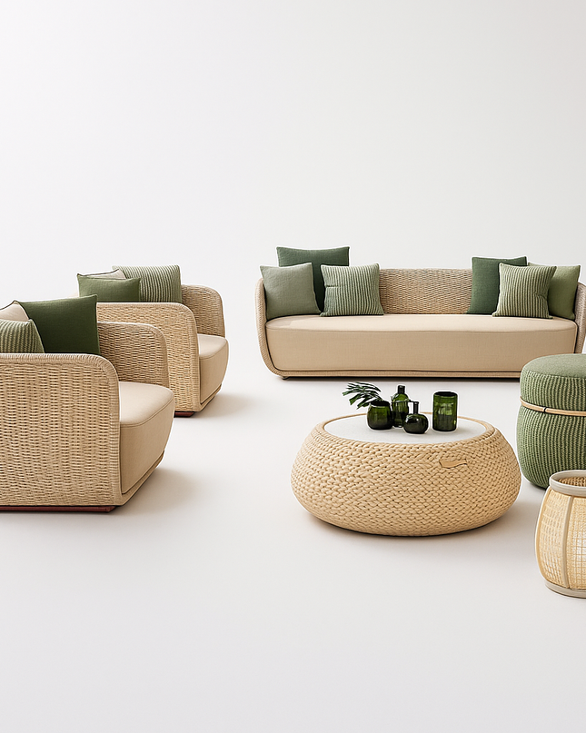 VerdeLoom Riviera Woven Lounge Set