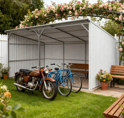 Chery Industrial 20x12 ft Steel Livestock Run-In Shed