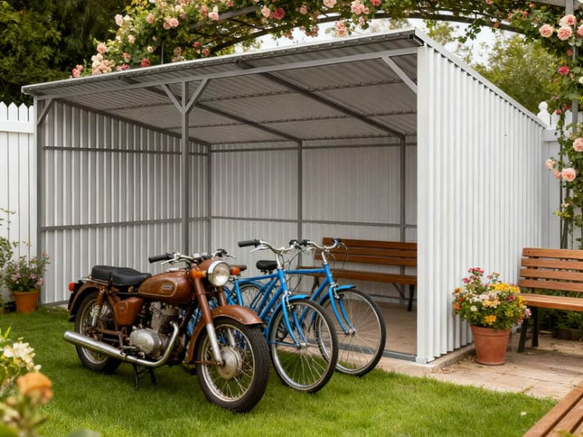 Chery Industrial 20x12 ft Steel Livestock Run-In Shed
