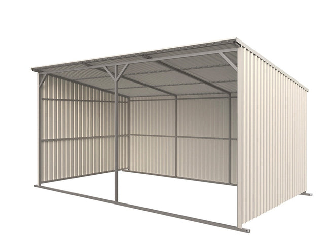 Chery Industrial 20x12 ft Steel Livestock Run-In Shed