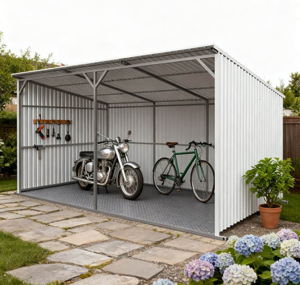 Chery Industrial 20x12 ft Steel Livestock Run-In Shed