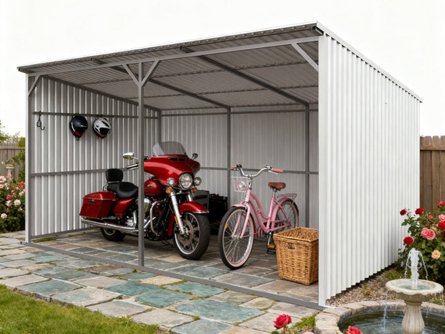 Chery Industrial 20x12 ft Steel Livestock Run-In Shed