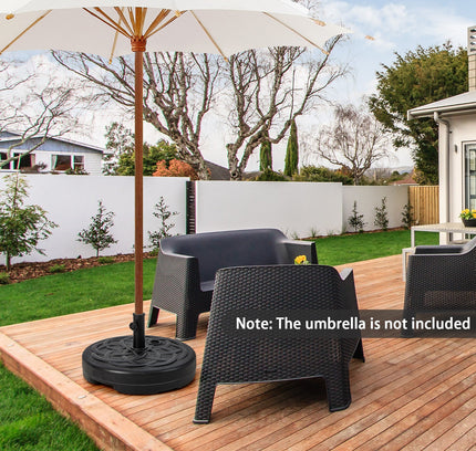 22" Fillable Heavy-Duty Round Patio Umbrella Base Stand