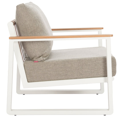Welt Armchair Taupe & White