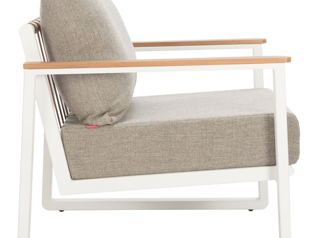 Welt Armchair Taupe & White