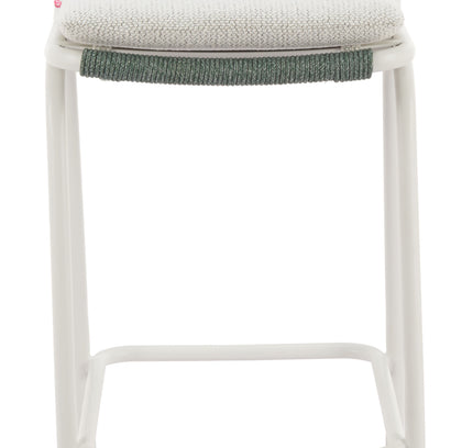 Luft Barstool (Set of 2) White & Green