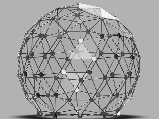 CNC Dome Planet Stainless Steel + T6061 Geodesic Sphere Enclosure