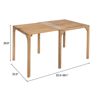 Riviera Extendable Dining Table Natural
