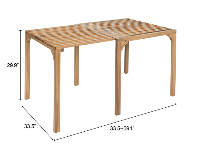Riviera Extendable Dining Table Natural