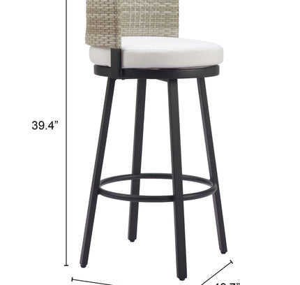 Midnight Wave Barstool White