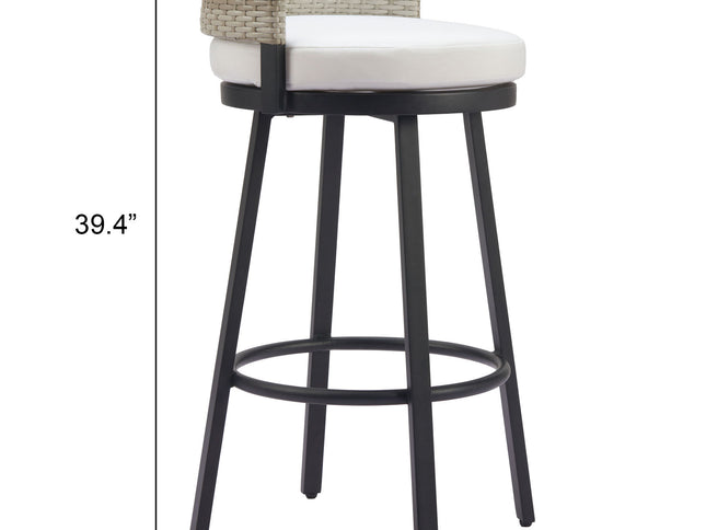 Midnight Wave Barstool White