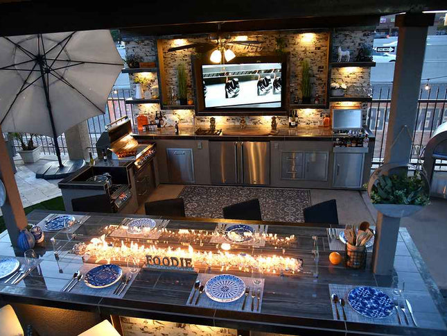 KoKoMo Montego Outdoor Kitchen BBQ Island – Stylish Built-In Grill Island for Patios