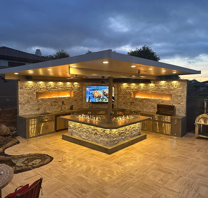 KoKoMo Luxury Outdoor Kitchen BBQ Island - Custom Built Premium Cooking Station for Your Backyard