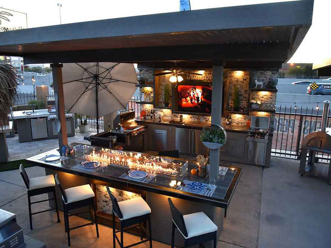 KoKoMo Montego Outdoor Kitchen BBQ Island – Stylish Built-In Grill Island for Patios